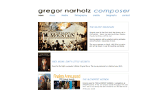 Desktop Screenshot of gregornarholz.com
